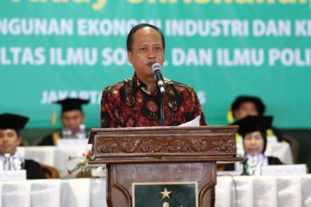 Read more about the article MENRISTEK: Pengukuhan Guru Besar Yuddy, Perkuat Posisi Universitas Nasional Hadapi MEA